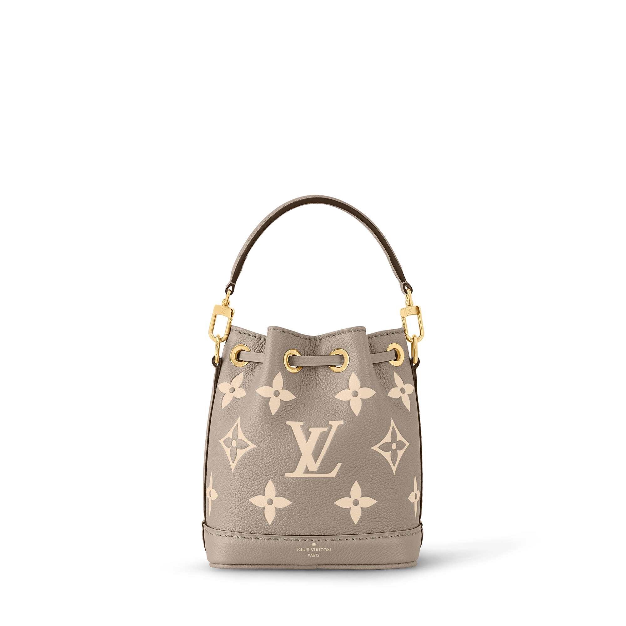 Nano Noé Bicolour Monogram Empreinte Leather - Wallets and Small
